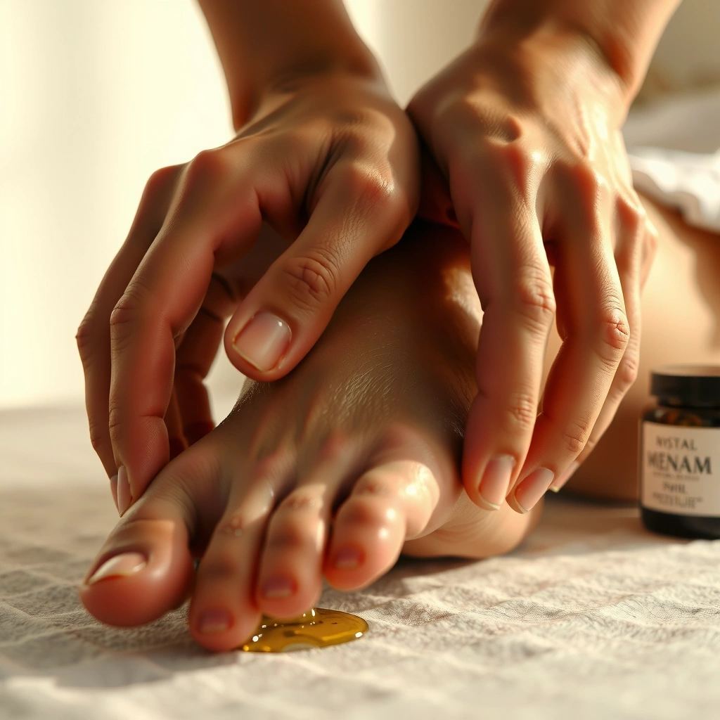 Masaż stopy w rytuale